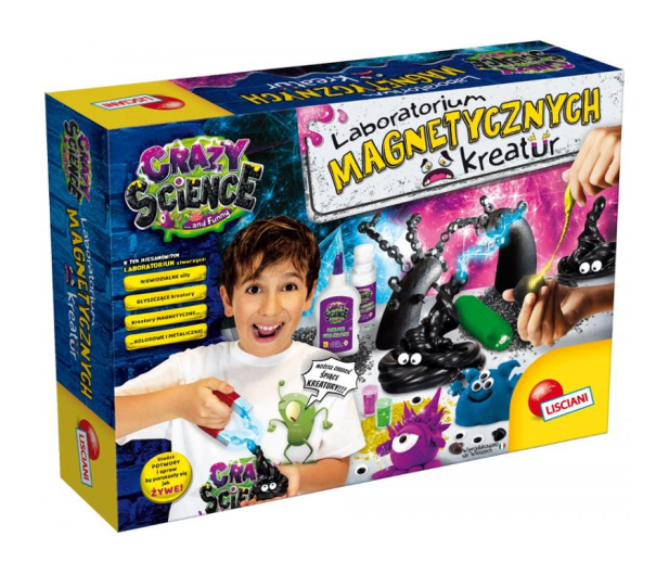 Lisciani Giochi Crazy Science Laboratorium magnetycznych kreatur - 521593 - zdjęcie